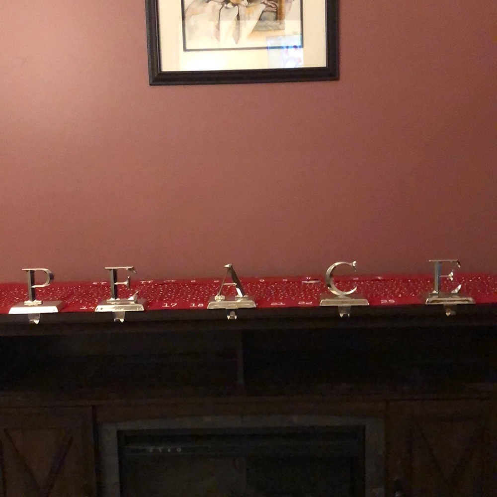 PEACE stocking holders